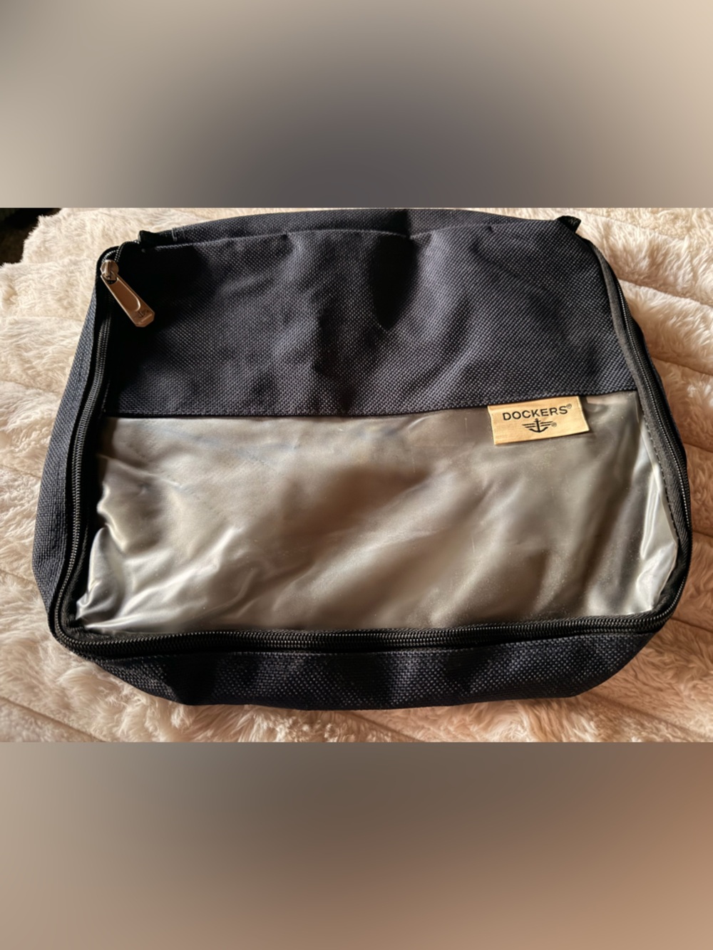 Dockers Black and Clear Men’s Travel Toiletry Pouch